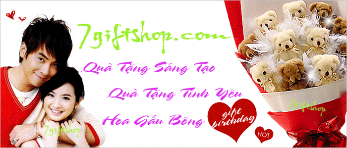 7 Gift Shop - Quà Tặng - Quà Lưu Niệm - Quà Tặng Sáng Tạo - Quà Tặng Tình Yêu - Hoa Gấu Bông 7 Gift Shop - Quà Tặng - Quà Lưu Niệm - Quà Tặng Sáng Tạo - Quà Tặng Tình Yêu - Hoa Gấu Bông